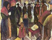 August Macke Farewell oil painting